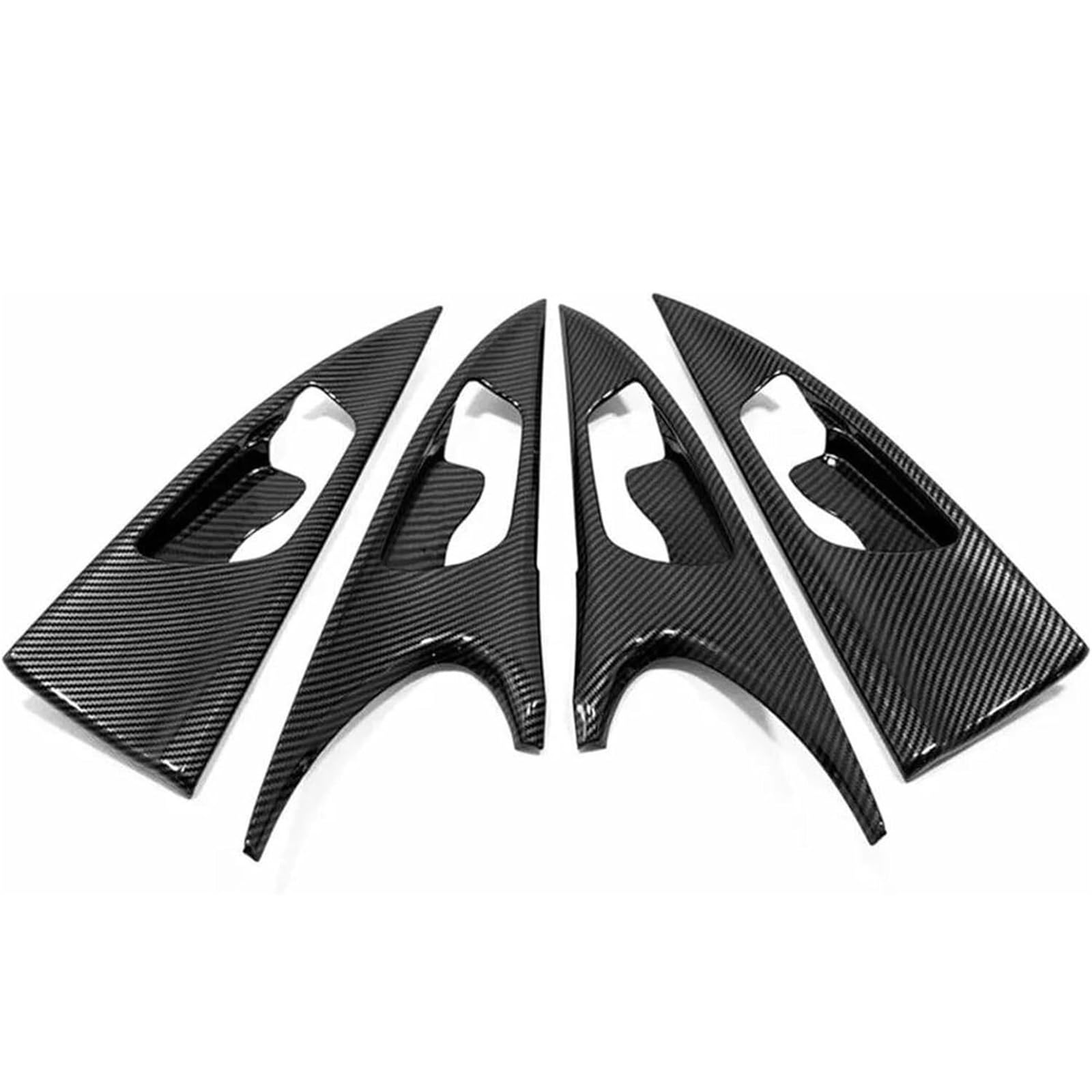 GERLJ Türinnengriffe Für Civic 10. 2016-2020 Auto-Innentürgriff Dekorativer Aufkleber Türgriff Zubehör(Carbon Fiber) von GERLJ