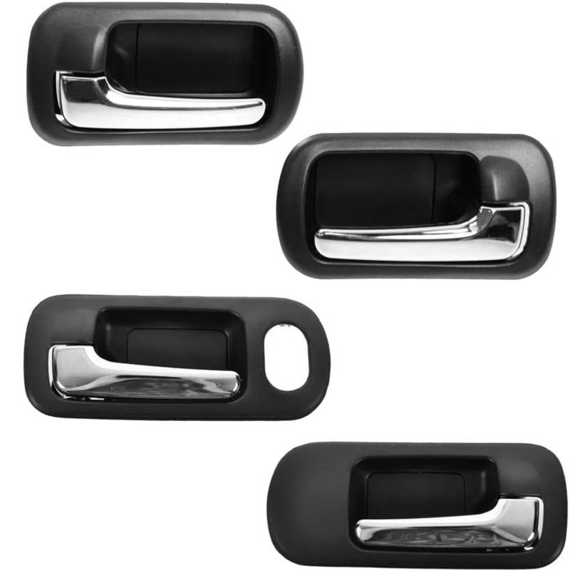 GERLJ Türinnengriffe Innentürgriff innen schwarz für Chrom für Civic für Limousine 2001-2005 von GERLJ