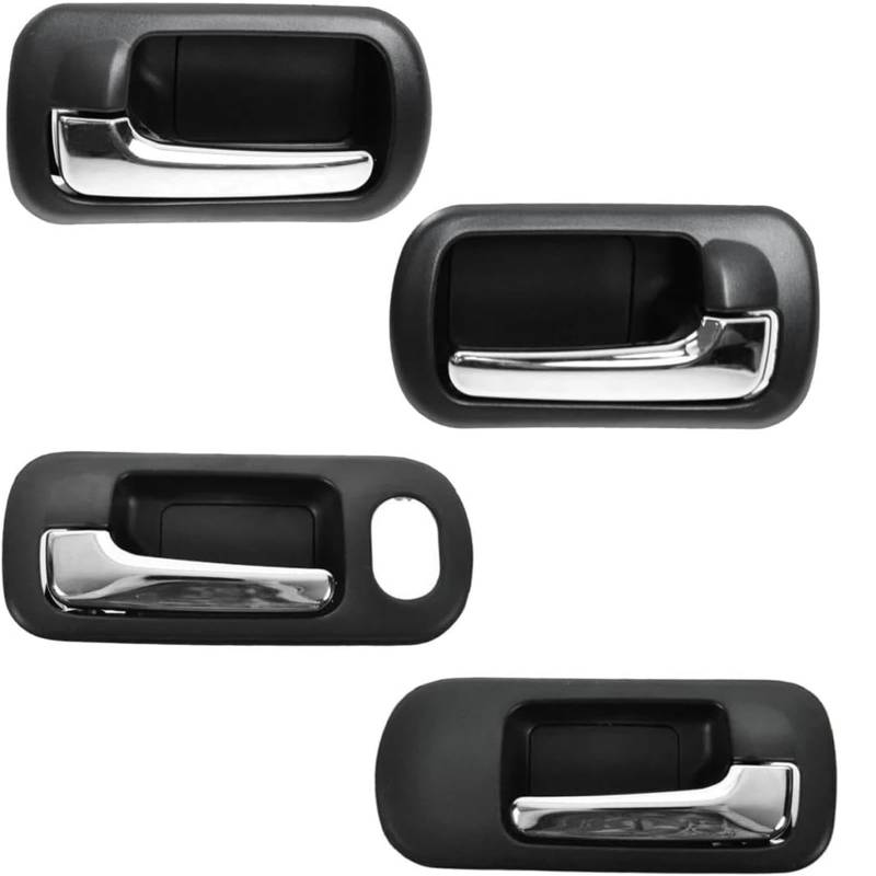 GERLJ Türinnengriffe Innentürgriff innen schwarz für Chrom für Civic für Limousine 2001-2005 von GERLJ