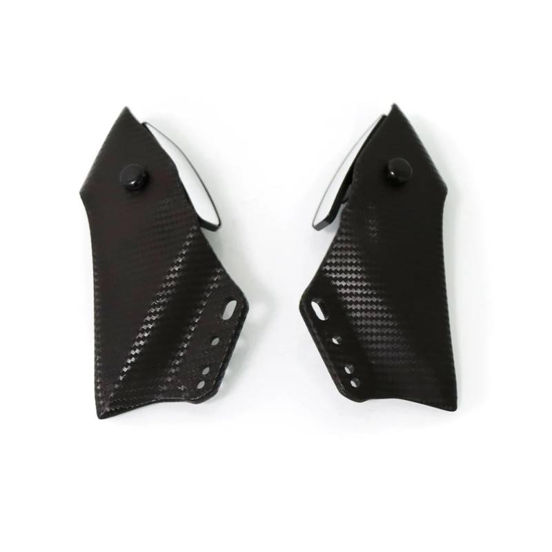 Motorradspiegel Für KAWASAKI ZX6R ZX6R ZX 6R Universal Motorrad Einstellbare Seite Flügel Spoiler Verkleidung für Mit Rückspiegel(Matte Fiber Look) von GERLJ