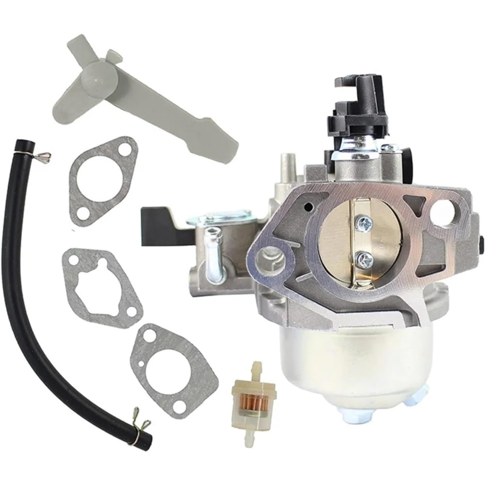 Motorradvergaser Vergaser passend für GX340 11 PS 13 PS GX 390 Motoren für mit Kraftstofffilter(Grau) von GERLJ