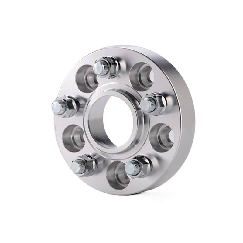 Radadapter 1 stück PCD 5x114,3 CB 60,1mm Aluminium Auto Rad Spacer Adapter Aluminium für Suzuki SX4(Silber,1PC 15mm) von GERLJ