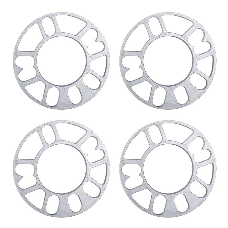 Radadapter 4 stücke Universal Adapter Spurverbreiterungen 4 5 für Bolzen Platte Auto Modifizierte Spur 5mm 8mm 10mm für Dichtungen Hub ET Aluminium Legierung Verbreitert(10mm) von GERLJ