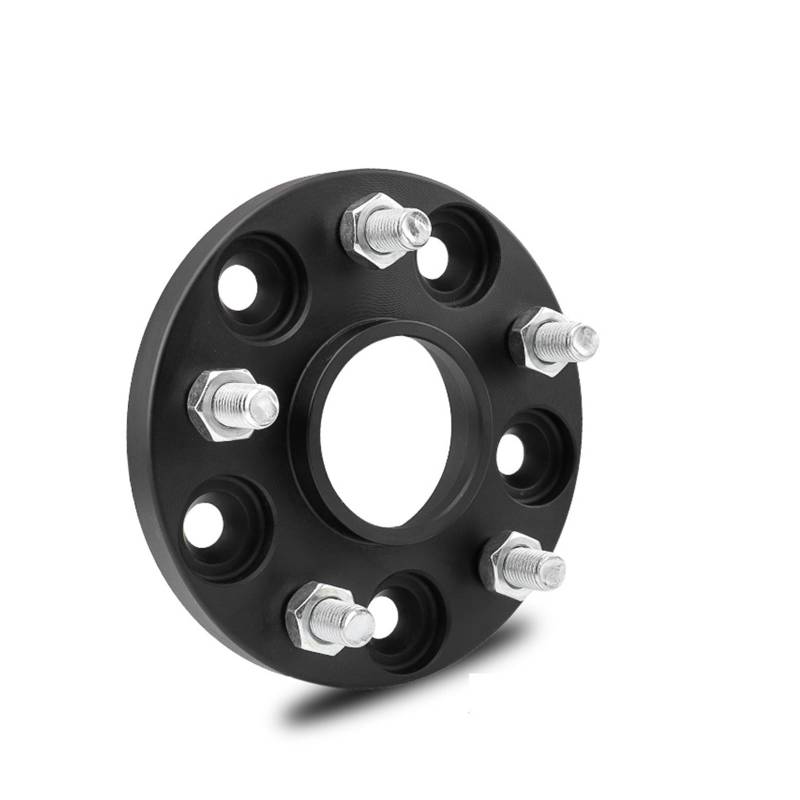 Radadapter Für Jeep Commander Gladiator für Grand für Cherokee für Wrangler Geschmiedete Aluminiumlegierung-Radverbreiterungen 5x127 CB 71,5 mm Radnabe(Schwarz,1PCS 25mm) von GERLJ