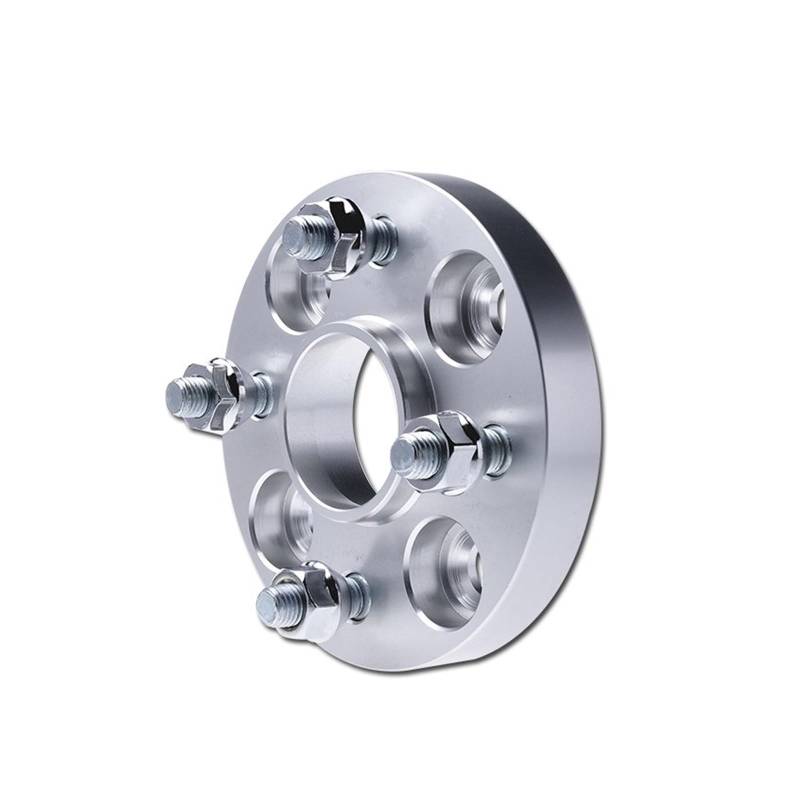Radadapter Spurverbreiterung Adapter PCD 4x114,3 CB 66,1mm für Renault für Scala für Samsung SM3 geschmiedetes Aluminium 2 Stück (1 Paar)(Silber,20mm 2PCS) von GERLJ