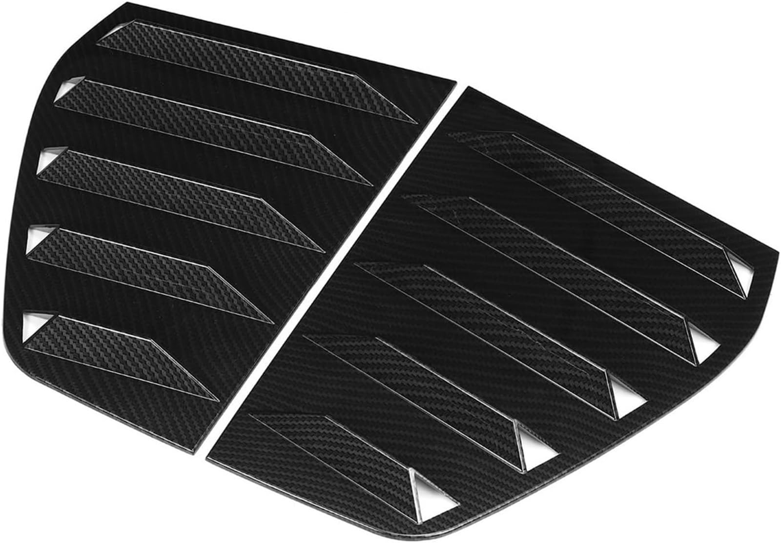 Seitenspoiler Hinten Lip Spoiler Für VW Für Golf 6 MK6 MK6.5 GTI GTD R Für R-Linie 2009-2013(Carbon Fiber Texture) von GERLJ