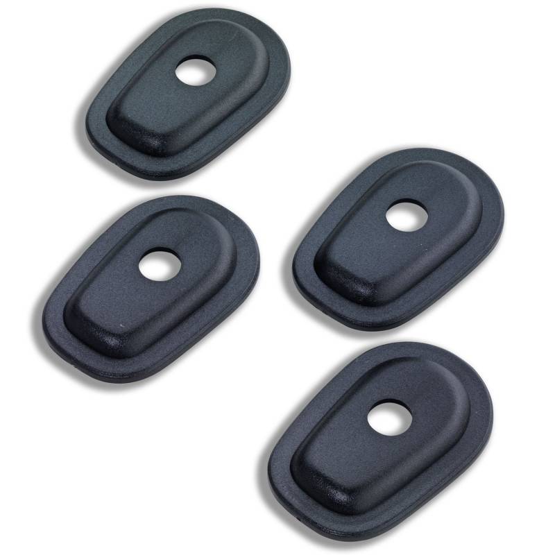 Germany Motorsports Motorrad Adapterplatten Blinker Platten für LED Miniblinker schwarz (Kawasaki) von Germany Motorsports