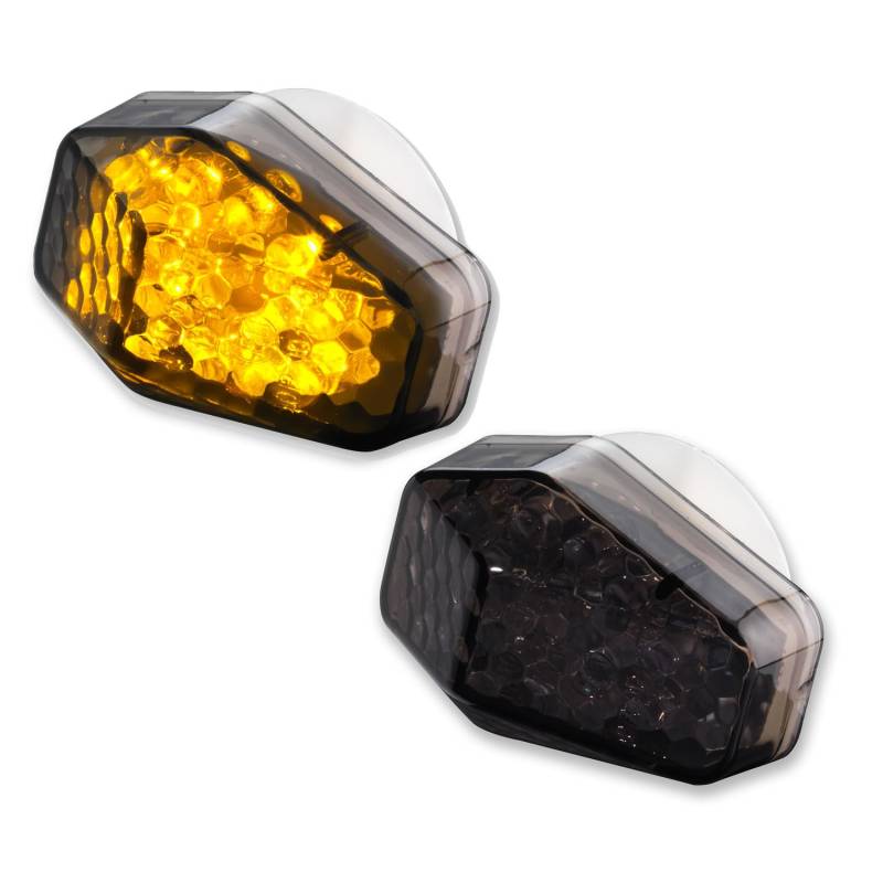 Germany Motorsports LED Motorrad Mini Verkleidungsblinker GSF 1250 Bandit schwarz rauchgrau getönt von Germany Motorsports