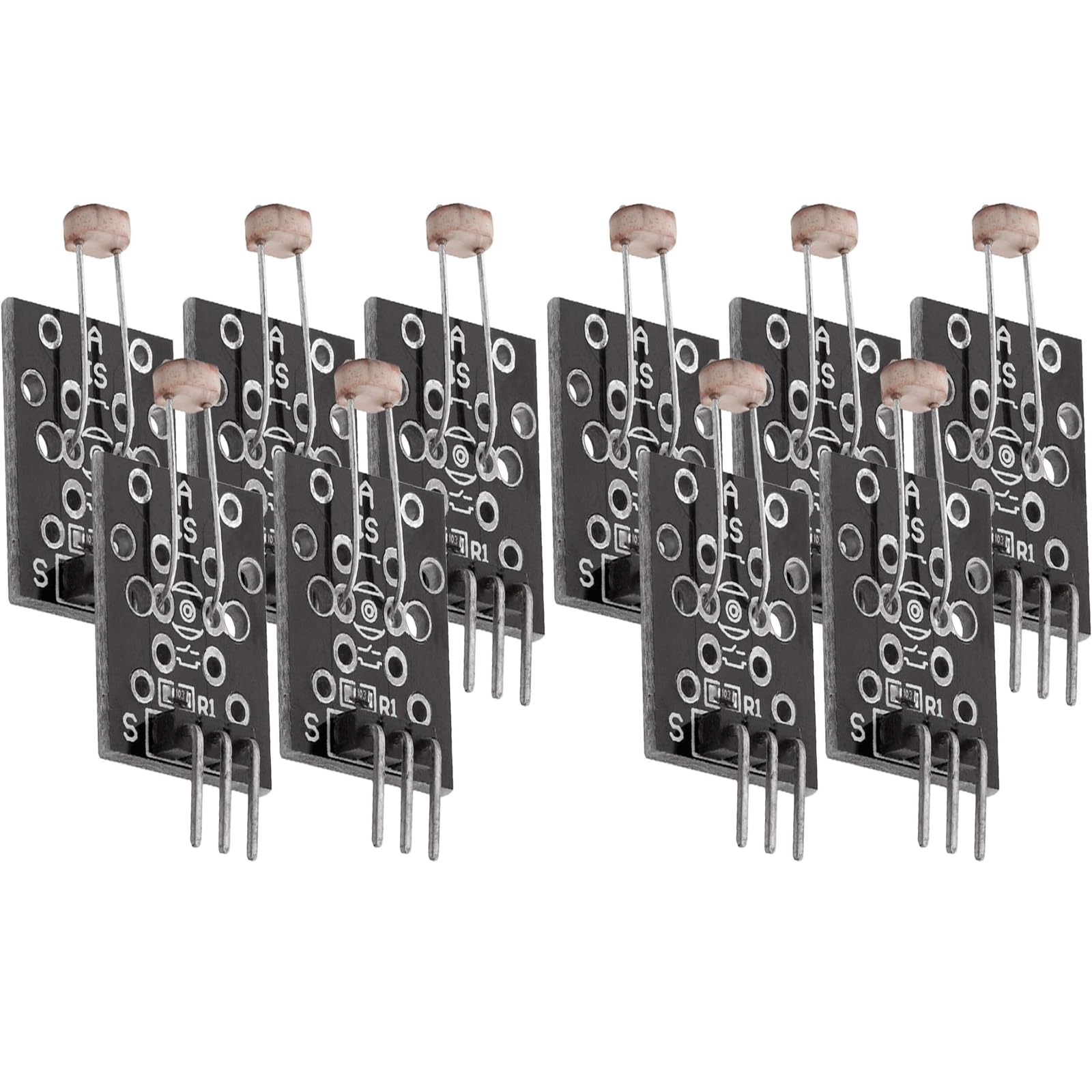 10pcs KY-018 LDR Lichtsensor Module with Output mit Fotowiderstand Helligkeitssenso Fotowäderstand Fotowäderstandmodul Helligkeitssensor 10pcs KY-018 LDR Lichtsensor Module with Output mit Fotowiderstand Helligkeitssenso Fotowäderstand Fotowäderstandmodul Helligkeitssensor von GERUI