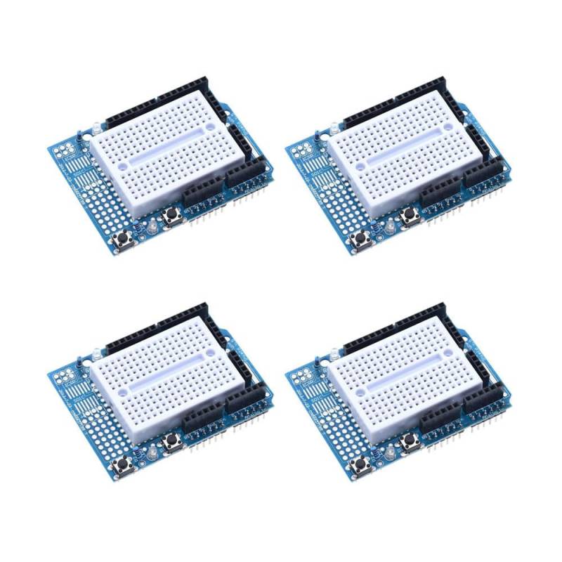 4 pcs Prototyping Prototype Shield ProtoShield Mini Breadboard,Komponenten kompatibel fürArduino Prototype Shield von GERUI