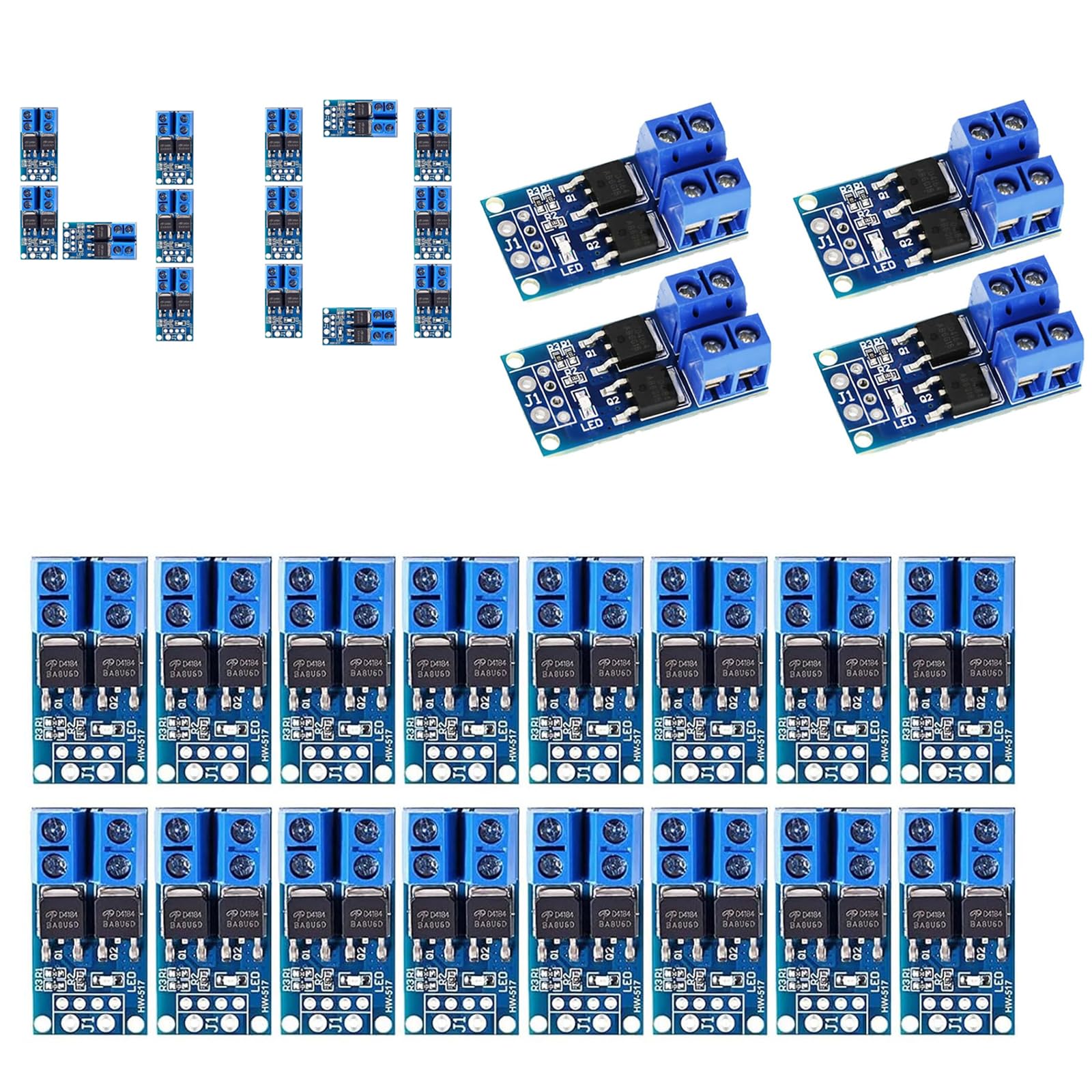 40 Pcs DC 5v-36v 400W FET Trigger Switch Drive Module Board Dual Mosfet Treibermodul Dual-Hochleistungs Switching Driver Modul PWM Regler Schalttafel Treibermodul für Ar-duino 40 Pcs DC 5v-36v 400W FET Trigger Switch Drive Module Board Dual Mosfet Treibermodul Dual-Hochleistungs Switching Driver Modul PWM Regler Schalttafel Treibermodul für Ar-duino von GERUI