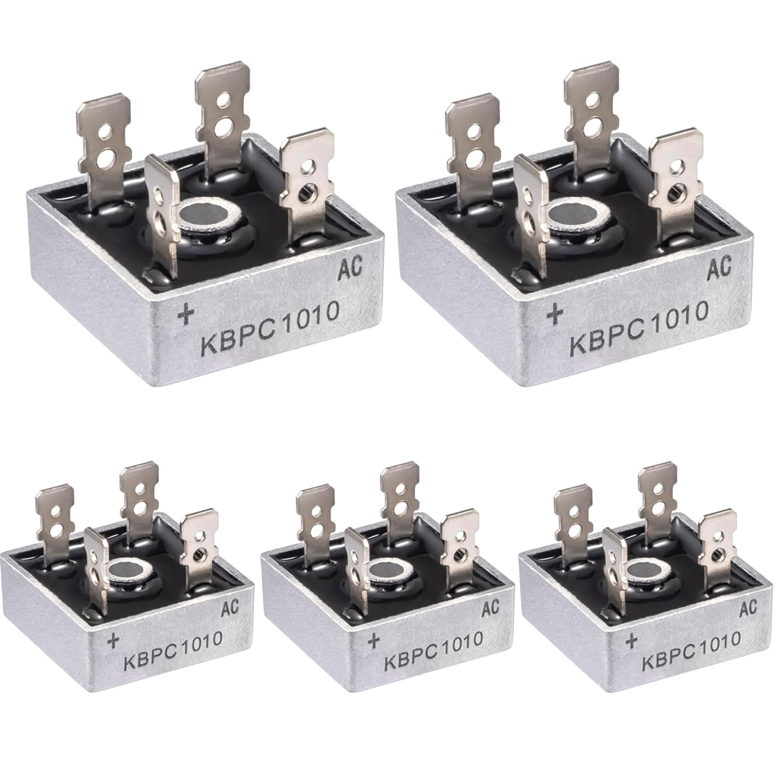 5 Stück KBPC1010 Brückengleichrichter Diode 10A 1000V Brückengleichrichterdiode KBPC 1010 Bridge Rectifier Dioden Einphasen Vollwellen 10Ampere 1000Volt 4 Pin Durchgangsloch 5 Stück KBPC1010 Brückengleichrichter Diode 10A 1000V Brückengleichrichterdiode KBPC 1010 Bridge Rectifier Dioden Einphasen Vollwellen 10Ampere 1000Volt 4 Pin Durchgangsloch von GERUI