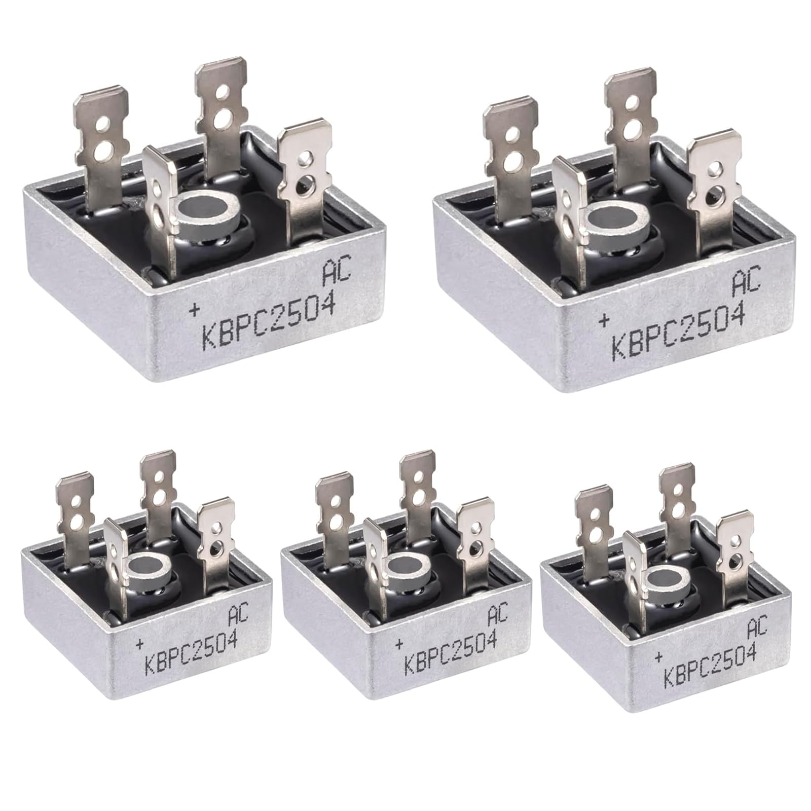 5 Stück KBPC2504 Brückengleichrichter Diode 25A 400V Brückengleichrichterdiode KBPC 2504 Bridge Rectifier Dioden Einphasen Vollwellen 25Ampere 400Volt 4 Pin Durchgangsloch 5 Stück KBPC2504 Brückengleichrichter Diode 25A 400V Brückengleichrichterdiode KBPC 2504 Bridge Rectifier Dioden Einphasen Vollwellen 25Ampere 400Volt 4 Pin Durchgangsloch von GERUI