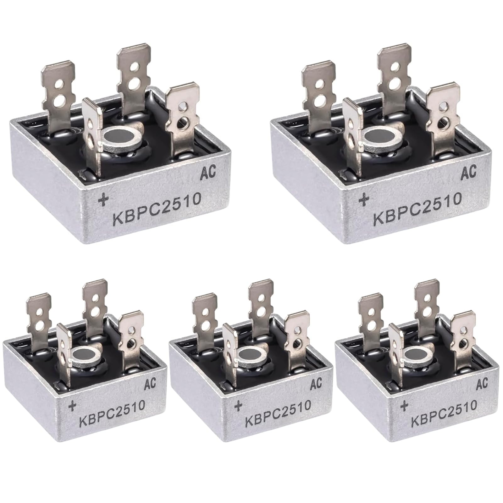 5 Stück KBPC5010 Brückengleichrichter Diode 25A 1000V Brückengleichrichterdiode KBPC 2510 Bridge Rectifier Dioden Einphasen Vollwellen 25Ampere 1000Volt 4 Pin Durchgangsloch 5 Stück KBPC5010 Brückengleichrichter Diode 25A 1000V Brückengleichrichterdiode KBPC 2510 Bridge Rectifier Dioden Einphasen Vollwellen 25Ampere 1000Volt 4 Pin Durchgangsloch von GERUI