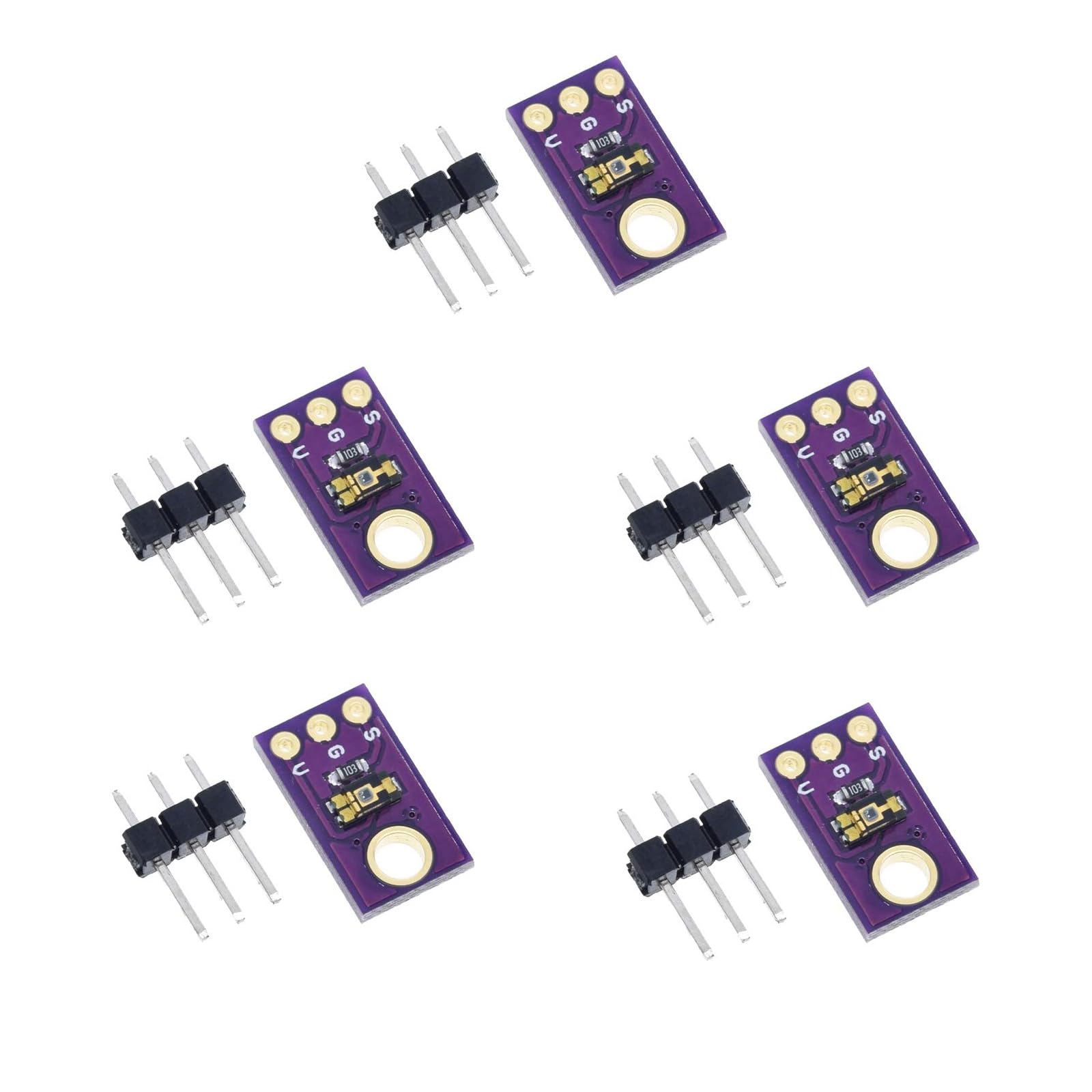 5 Stück TEMT6000 Lichtsensormodul Umgebungslicht Analoges Lichtintensitätserkennungs modul 5 Stück TEMT6000 Lichtsensormodul Umgebungslicht Analoges Lichtintensitätserkennungs modul von GERUI
