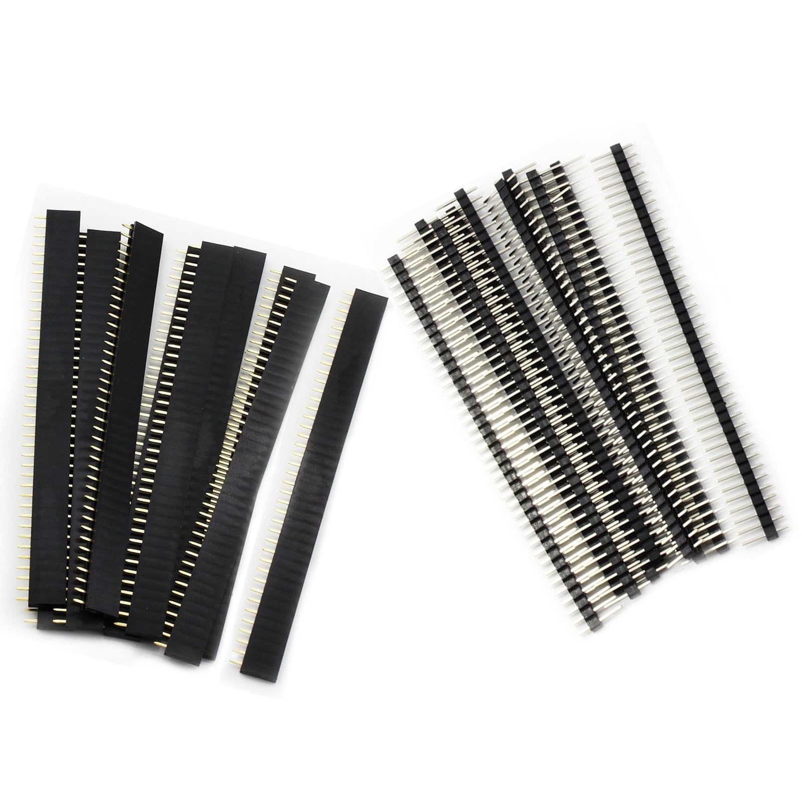 50 Stück 2.54mm Breakaway Platine 40Pin Stecker Header Männlich und Weiblich Stiftleiste PCB Löten Buchsenleiste Lötpins Lochrasterplatine für Arduino Prototyp Shield 50 Stück 2.54mm Breakaway Platine 40Pin Stecker Header Männlich und Weiblich Stiftleiste PCB Löten Buchsenleiste Lötpins Lochrasterplatine für Arduino Prototyp Shield von GERUI