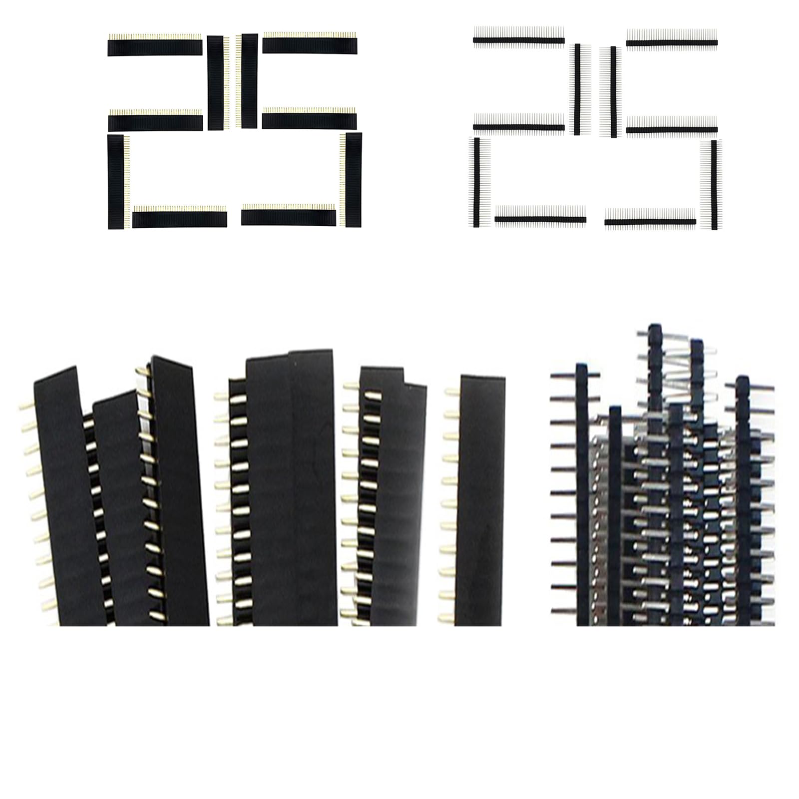50 Stücke 2.54mm 10Pin Header Männlich und Weiblich Stiftleiste PCB Löten Buchsenleiste Lötpins Lochrasterplatine platinen steckverbinder Prototyp Shield 50 Stücke 2.54mm 10Pin Header Männlich und Weiblich Stiftleiste PCB Löten Buchsenleiste Lötpins Lochrasterplatine platinen steckverbinder Prototyp Shield von GERUI