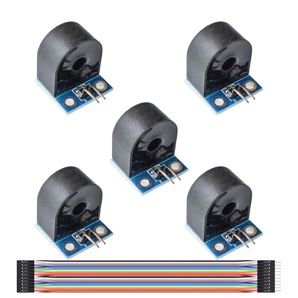 5pcs ZMCT103C 5A Stromsensor Einphasen-Mikro-Stromwandlermodul,AC Aktive Präzisionsausgangskarte 5mA Max 3000V Messen,mit Leitung,für Arduino 5pcs ZMCT103C 5A Stromsensor Einphasen-Mikro-Stromwandlermodul,AC Aktive Präzisionsausgangskarte 5mA Max 3000V Messen,mit Leitung,für Arduino von GERUI