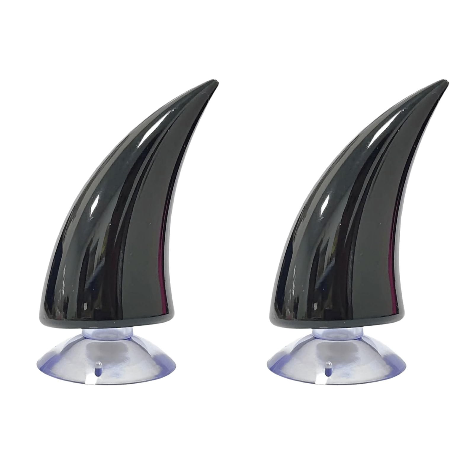GERUI 2 PcsHelmschmuck, universeller Gummihelm Teufelshorn mit Saugnapf Motorradhelm einzigartige Dekoration, passend für Motorradhelme und Offroad Helme zur Dekoration（Schwarze）﻿ von GERUI