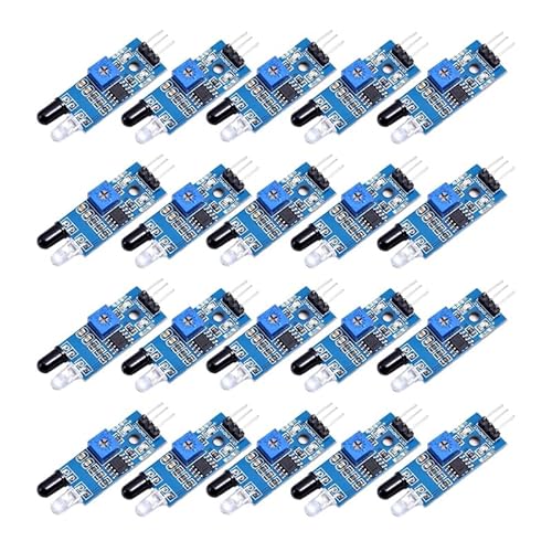 GERUI 20 Stücke IR Infrarot Hindernis Vermeidung Sensor Modul 3 Draht Reflektierendes Fotoelektrisches Sensormodul Kompatibel mit Arduino Smart Car Robot Raspberry Pi LM393 GERUI 20 Stücke IR Infrarot Hindernis Vermeidung Sensor Modul 3 Draht Reflektierendes Fotoelektrisches Sensormodul Kompatibel mit Arduino Smart Car Robot Raspberry Pi LM393 von GERUI