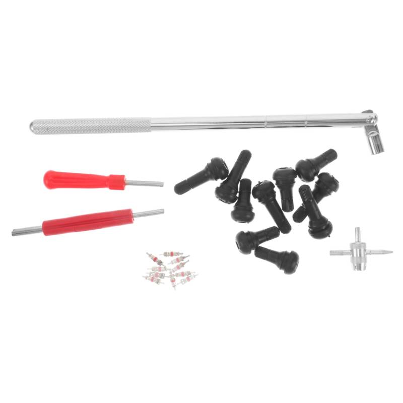 GETAJGHSD 36 Teiliges Ventilspitzen Zugstangen Set, Luftkompressor Zubehör, Reifenfüller, Reparaturset Für Platte Reifen, Werkzeugsatz Zum Entfernen Von Radlagern, Reparaturset Für von GETAJGHSD