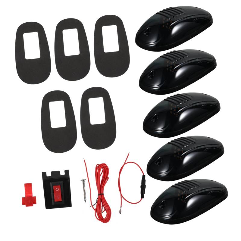 GETAJGHSD 5 Pcs Dach Marker Lichter Uv Behandelt Linsen Hohe Helligkeit für Pickup Trucks Cab von GETAJGHSD