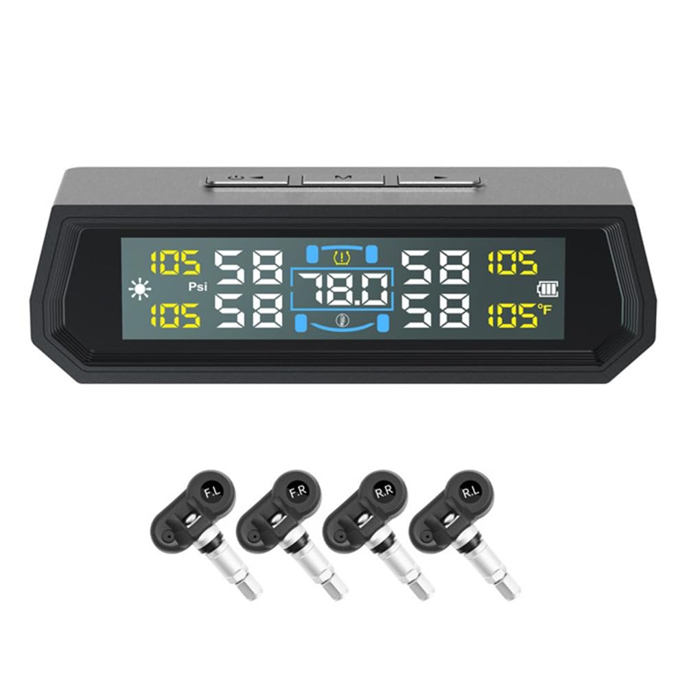 GETBSTOOP Solar/USB - -Reifendrucküberwachungssystem mit 4 internen Sensoren GETBSTOOP Solar/USB - -Reifendrucküberwachungssystem mit 4 internen Sensoren von GETBSTOOP