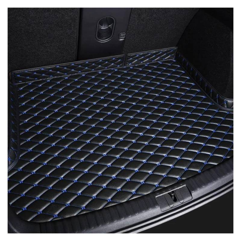 Auto Kofferraummatte Für Cadillac Für XT5 2016 2017 2018 2019-2022 Autoinnenausstattung Antifouling-Pads Autoinnenausstattung Gepäckmatte(Black Blue) von GETPZPZHMQ