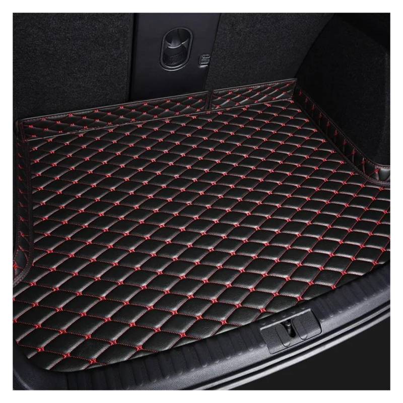 Auto Kofferraummatte Für Cadillac Für XT5 2016 2017 2018 2019-2022 Autoinnenausstattung Antifouling-Pads Autoinnenausstattung Gepäckmatte(Black red) von GETPZPZHMQ