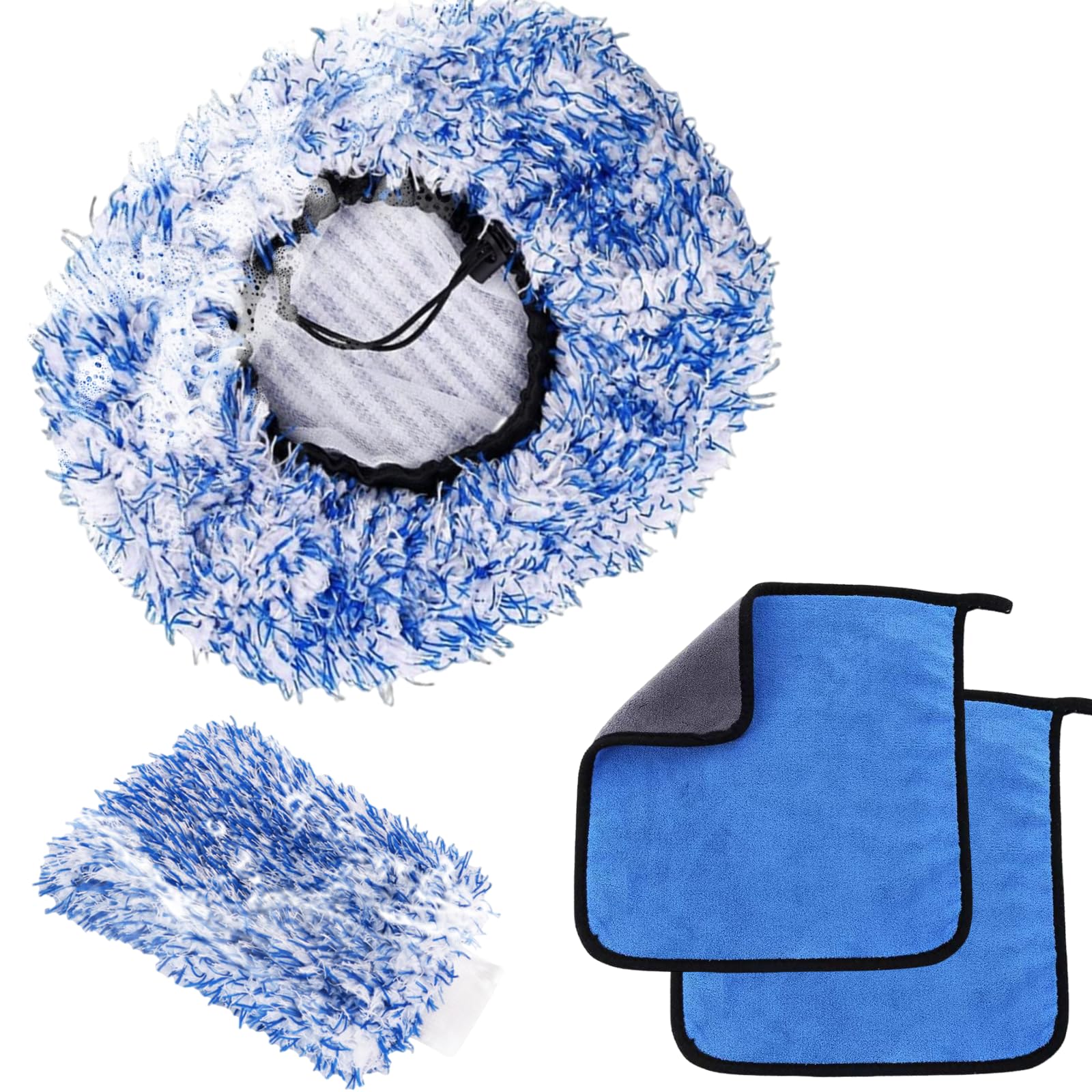 GEXINKEJI Brush Cover Autowaschbürste Autoschwamm SB-Waschbürstenüberzug Anti Kratz Auto Waschen Set Inklusive 2 Mikrofaser Tuch 1 Waschhandschuh Auto Waschbürstenüberzug für Auto Autopflege Set GEXINKEJI Brush Cover Autowaschbürste Autoschwamm SB-Waschbürstenüberzug Anti Kratz Auto Waschen Set Inklusive 2 Mikrofaser Tuch 1 Waschhandschuh Auto Waschbürstenüberzug für Auto Autopflege Set von GEXINKEJI