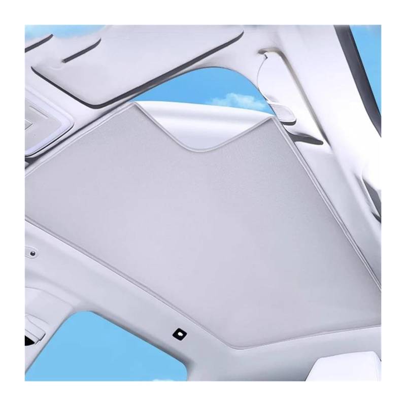 Car Umbrella Shade Cover Für Land für Rover für Discovery für Sport 2020–2023 2024 elektrostatische Adsorption Schiebedach-Sonnenschutz Dachfenster-Rollo Sonnenblende Auto(Weiss) von GFDJDF