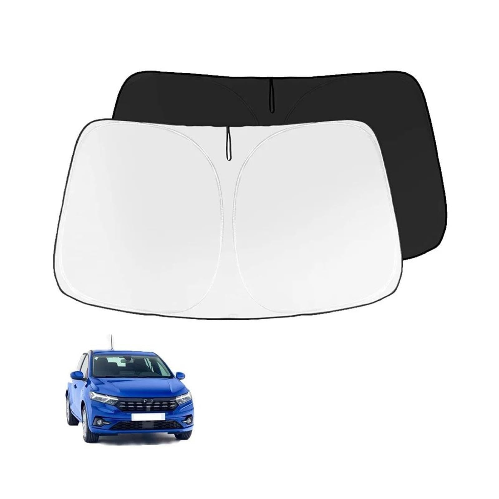 Car Umbrella Shade Cover Windschutzscheiben-Sonnenschutz Autovisier Frontfenster-Sonnenschutz für Dacia für Sandero für Stepway 2017–2023 2024 UV-Schutz Zubehör Sonnenblende Auto Car Umbrella Shade Cover Windschutzscheiben-Sonnenschutz Autovisier Frontfenster-Sonnenschutz für Dacia für Sandero für Stepway 2017–2023 2024 UV-Schutz Zubehör Sonnenblende Auto von GFDJDF