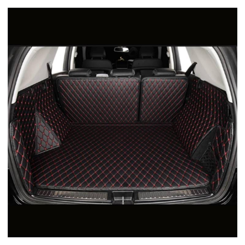 Kofferraummatte Custom Car Kofferraummatten Für Mazda Für CX-50 Für CX50 2022 2023 2024 Autozubehör Cargo Liner Kofferraumteppich Kofferraum Schutzmatte(Black with red) von GFDJDF