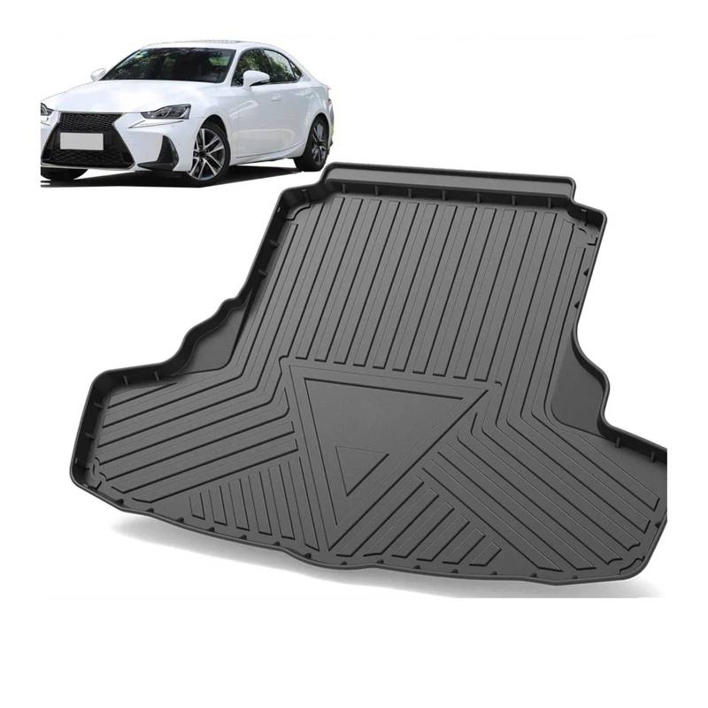 Kofferraummatte Für Lexus Für is XE30 2013-2020 Auto-Cargo-Liner Allwetter-TPE-rutschfeste Kofferraummatten Kofferraumwanne Teppich Innenzubehör Kofferraum Schutzmatte von GFDJDF