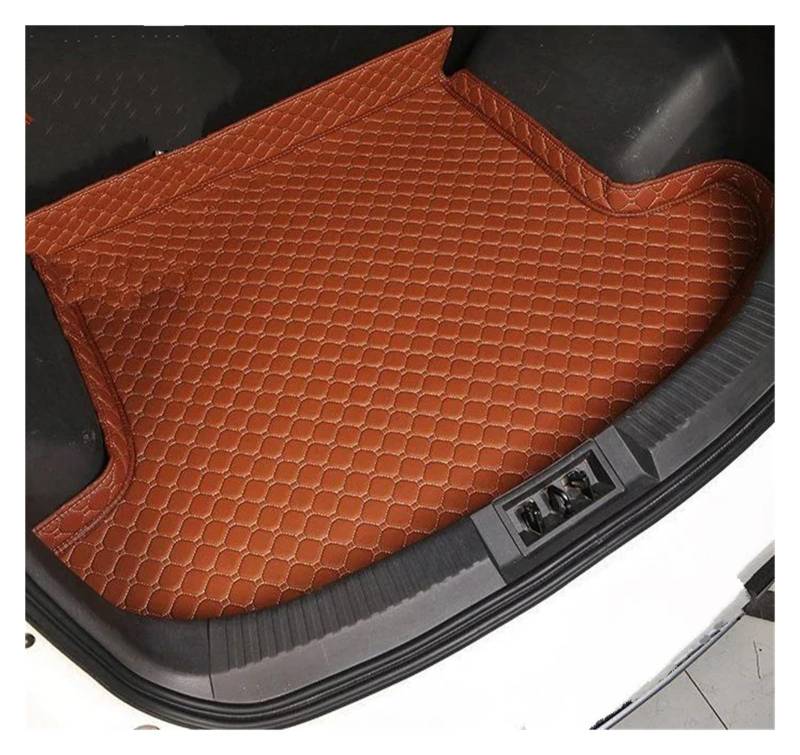 Kofferraummatte Hohe Seite Custom Car Kofferraummatte Für KIA Für Carens Fünf Für Sitz 2013 2014 2015 2016 Cargo-Liner Teppich Innen Zubehör Abdeckung Kofferraum Schutzmatte(Brown 1pcs) von GFDJDF