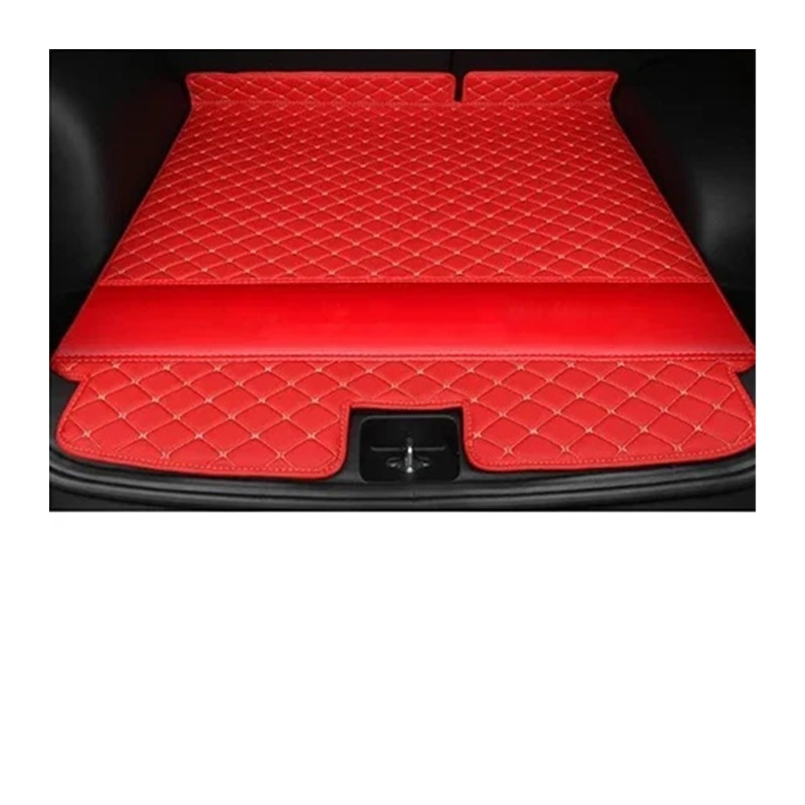 Kofferraummatte Kofferraummatte Für Cayenne 2011 2012 2013 2014 2015 2016 2017 Cargo-Liner Teppich Innenteile Zubehör Abdeckung Kofferraum Schutzmatte(Red B) von GFDJDF