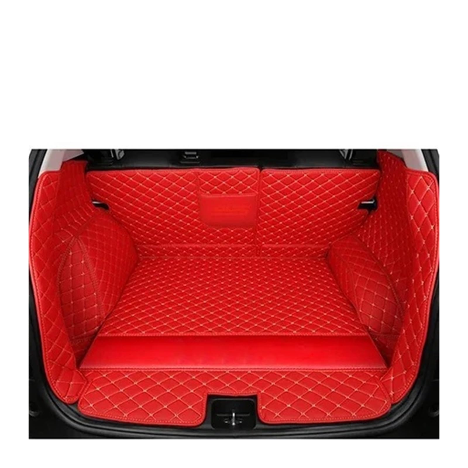 Kofferraummatte Kofferraummatte Für Cayenne 2011 2012 2013 2014 2015 2016 2017 Cargo-Liner Teppich Innenteile Zubehör Abdeckung Kofferraum Schutzmatte(Red D) von GFDJDF