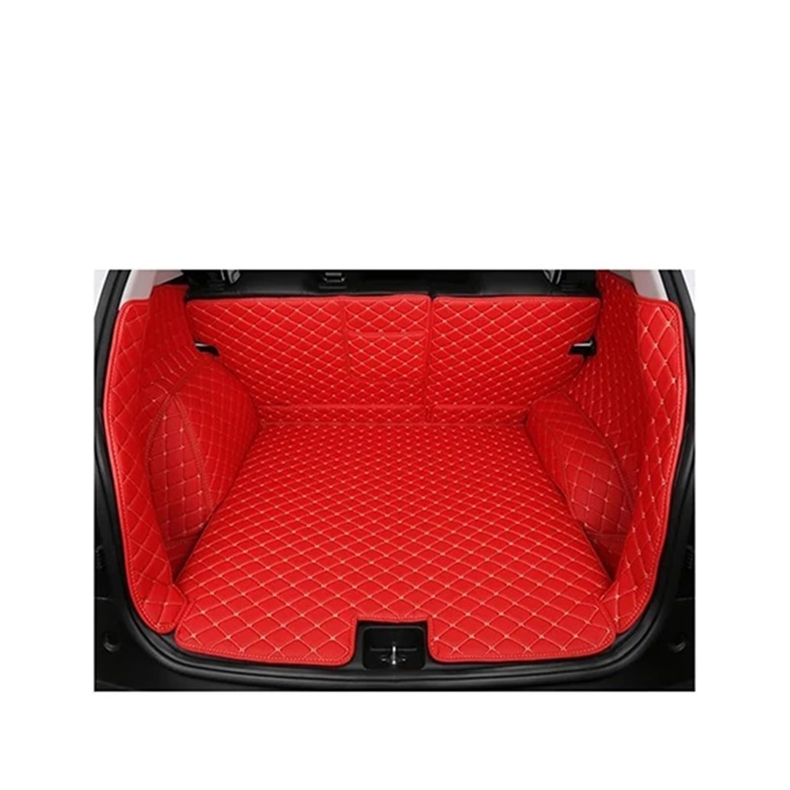 Kofferraummatte Kofferraummatte Für Land Für Rover Für Discovery Für Sport 2015 Cargo-Liner Teppich Innenteile Zubehör Abdeckung Kofferraum Schutzmatte(Red C) von GFDJDF