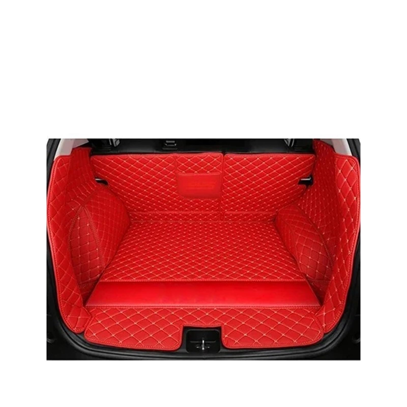 Kofferraummatte Kofferraummatte Für Land Für Rover Für Discovery Für Sport 2015 Cargo-Liner Teppich Innenteile Zubehör Abdeckung Kofferraum Schutzmatte(Red D) von GFDJDF