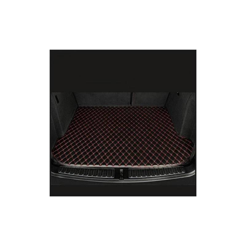 Kofferraummatte Kofferraummatten Für Fit Für Jazz 2013 2012 2011 2010 2009 2008 Lagerschränke Cargo Liner Teppich Auto-Innenausstattung Kofferraum Schutzmatte(Black with Red) von GFDJDF