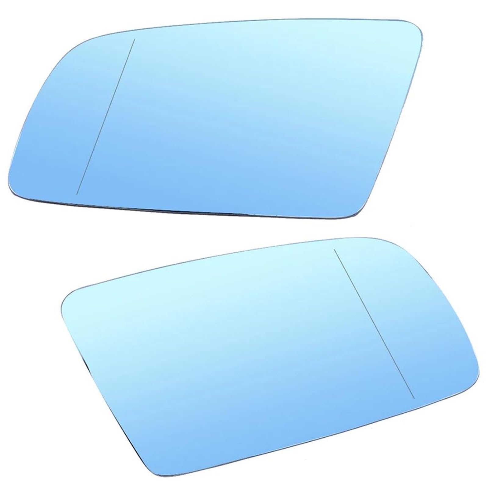 Spiegelglas Ersatz Für E60 E63 E64 B00 2004 2005 2006 2007 2008 2009 2010 Heizung Seitenflügelspiegelglas Links Rechts Auto Rückspiegel Beheiztes Spiegelglas Außenspiegel Glas(2pcs Blue) von GFDJDF