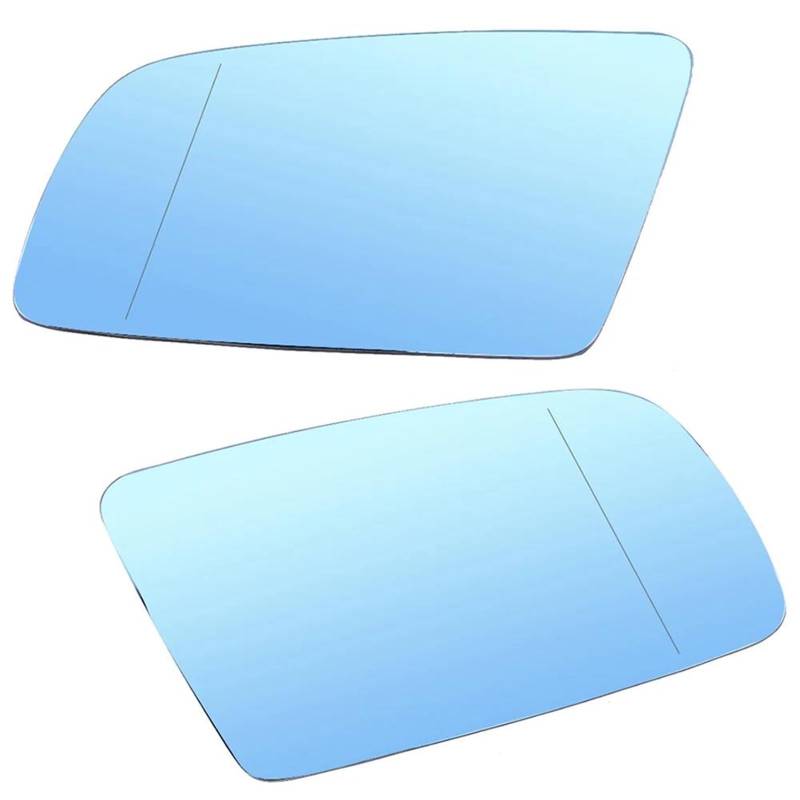 Spiegelglas Ersatz Für E60 E63 E64 B00 2004 2005 2006 2007 2008 2009 2010 Heizung Seitenflügelspiegelglas Links Rechts Auto Rückspiegel Beheiztes Spiegelglas Außenspiegel Glas(2pcs Blue) von GFDJDF
