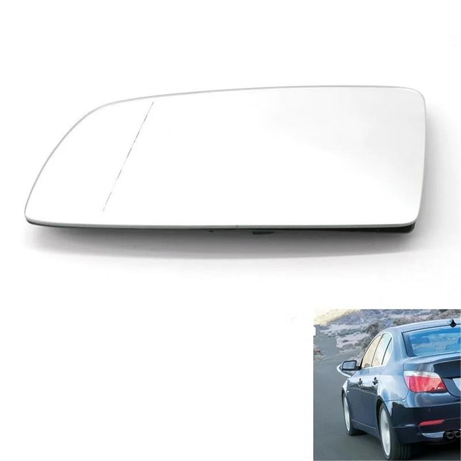 Spiegelglas Ersatz Für E60 E63 E64 B00 2004 2005 2006 2007 2008 2009 2010 Heizung Seitenflügelspiegelglas Links Rechts Auto Rückspiegel Beheiztes Spiegelglas Außenspiegel Glas(Weiß links) von GFDJDF