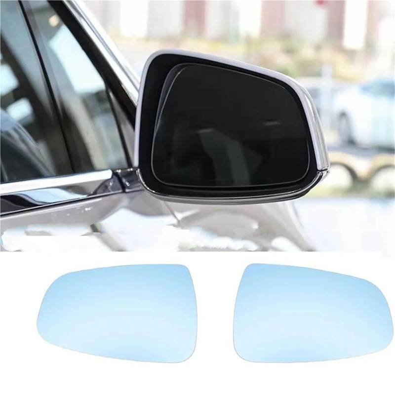 Spiegelglas Ersatz Für Tesla Für Modell Für S Für X Für Y Antibeschlag-Blauglas Mit Trägerplatte Beheizte Linke Rechte Seitenspiegelglaslinse Weitwinkel Außenspiegel Glas(Style 1) von GFDJDF