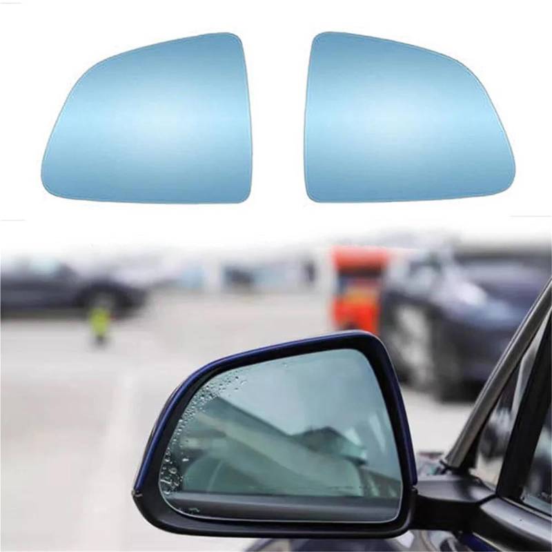 Spiegelglas Ersatz Für Tesla Für Modell Für S Für X Für Y Antibeschlag-Blauglas Mit Trägerplatte Beheizte Linke Rechte Seitenspiegelglaslinse Weitwinkel Außenspiegel Glas(Style 3) von GFDJDF