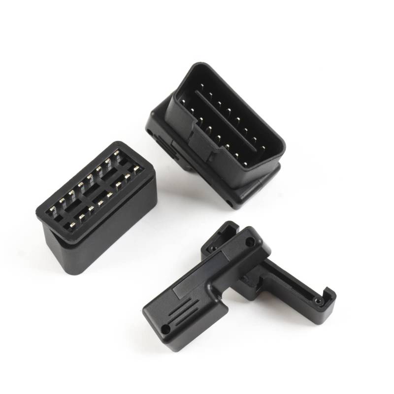 GFFG 2pcs obd2 männlicher Stecker 16pin 90 Grad Recht Winkel J1962m Stecker mit Schnappaufkommen von GFFG