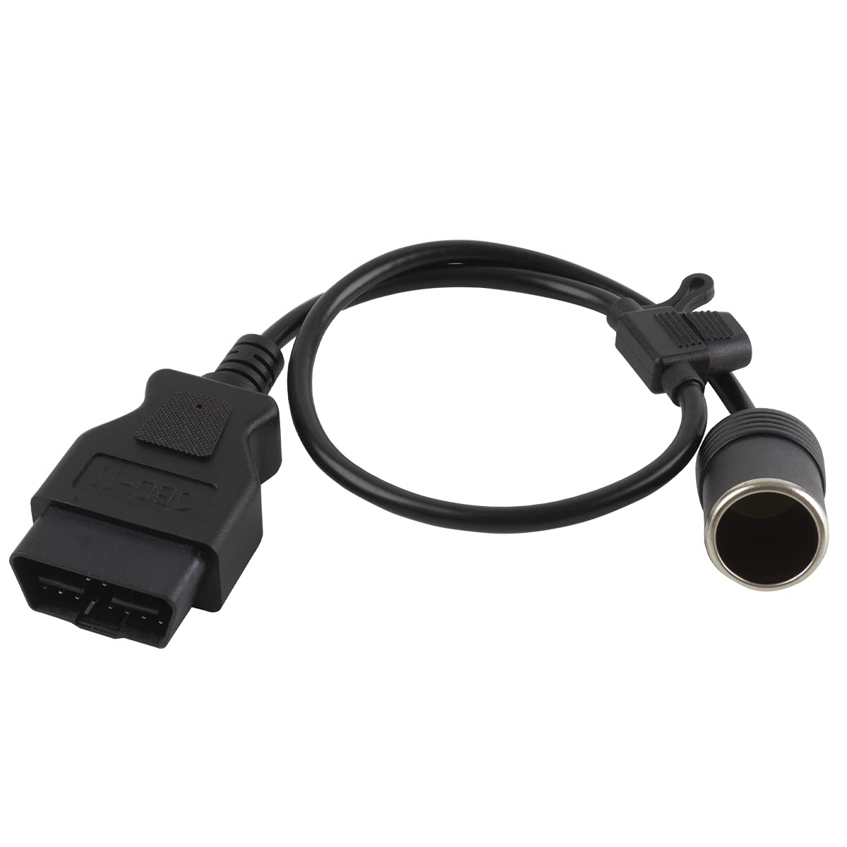 GFFG OBD2 14AWG zu Zigarettenanzünder Kabel Stecker Buchse OBD Stecker auf Auto-Stromkabel Autostromkabel mit Sicherung von GFFG