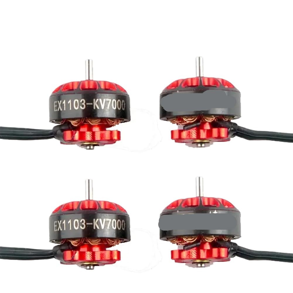 1103 bürstenloser Motor 7000kV 8000kV 9000kV 2-4S kompatibel mit FPV-Zahnstochern 1,5 mm EX1103s(4PCS 7000KV) von GFJHFDCR