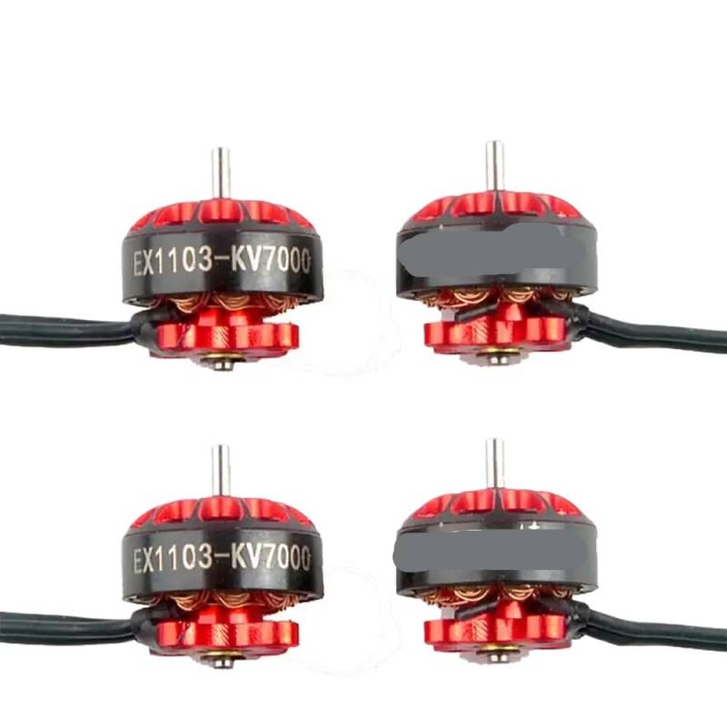 1103 bürstenloser Motor 7000kV 8000kV 9000kV 2-4S kompatibel mit FPV-Zahnstochern 1,5 mm EX1103s(4PCS 7000KV) von GFJHFDCR