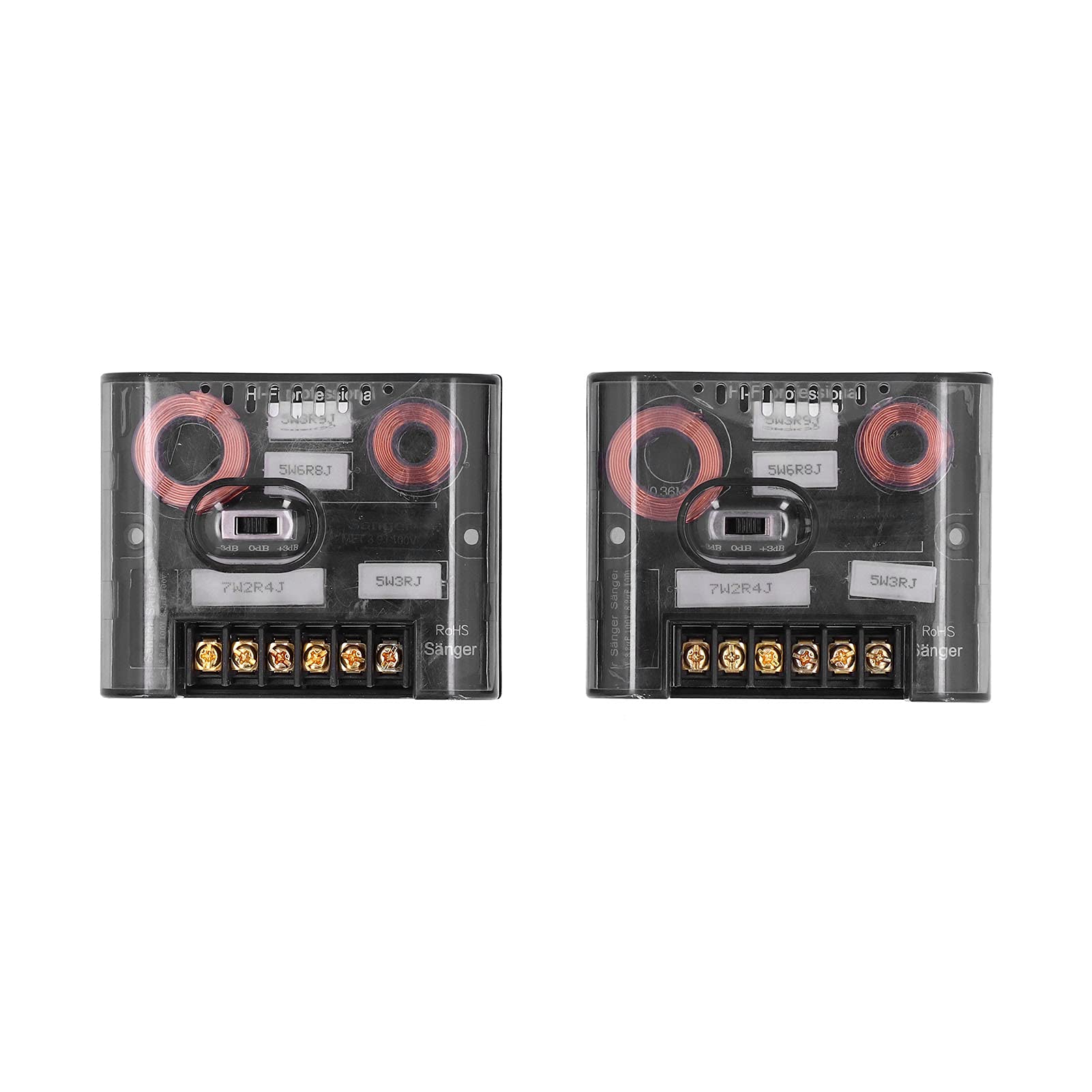 GFRGFH 2pcs Lautsprecher Frequenzteiler Audio Crossover 2 Way 300W High Power Universal für Auto von GFRGFH